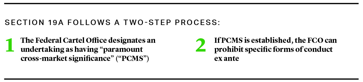 Section 19a follows a two-step process