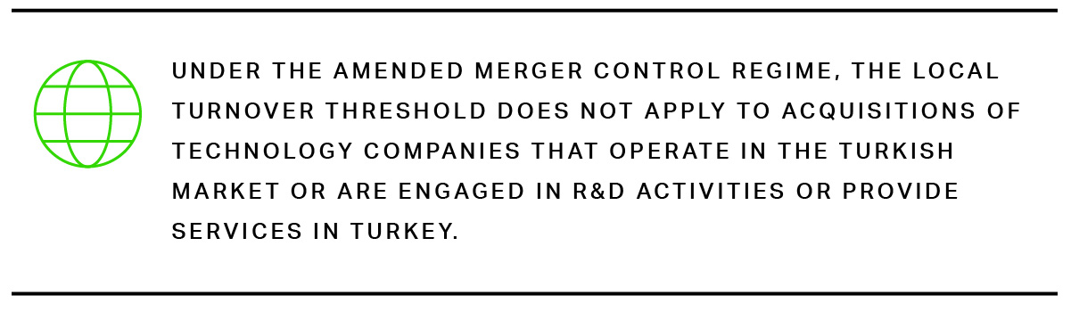 The amended merger control regime