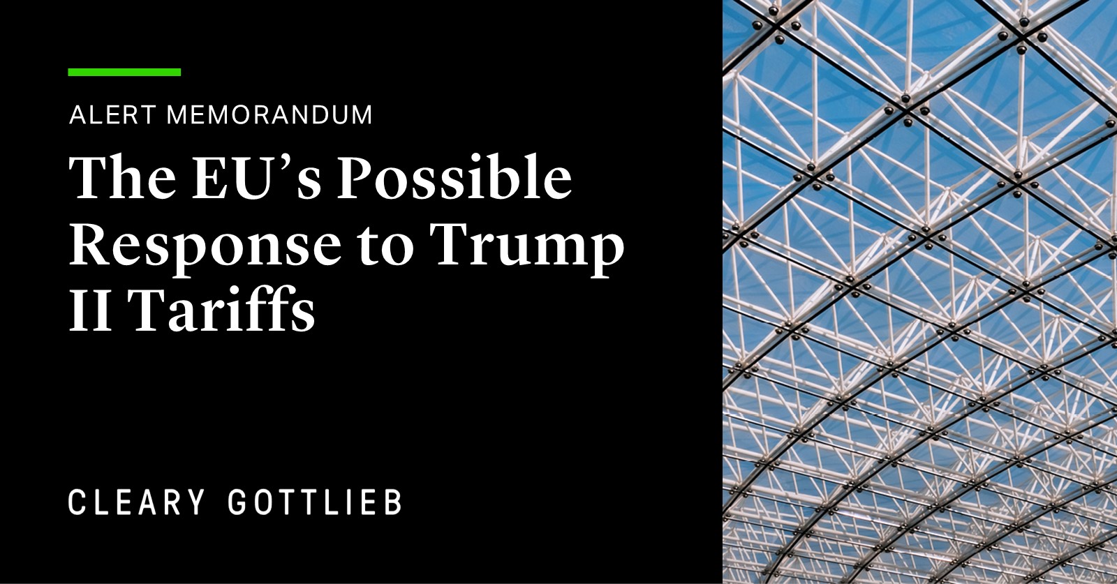 The EU’s Possible Response to Trump II Tariffs | Publications | Cleary ...