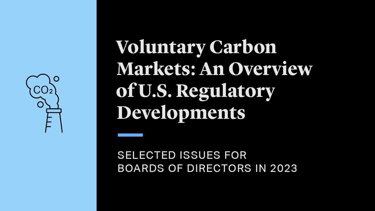 A closer look at Carbon Market Regulatory Changes